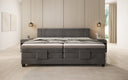 Familien Boxspringbett Noela 220/240x200 elektrisch verstellbar in Samt