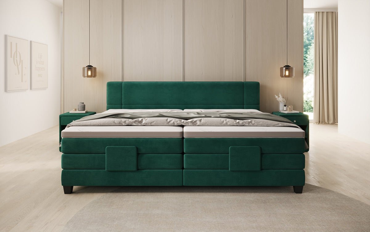 Famillje Boxspringbett Noela 220/240x200 elektresch justéierbar a Samt