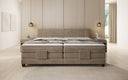Familien Boxspringbett Noela 220/240x200 elektrisch verstellbar in Samt