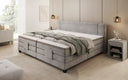 Familien Boxspringbett Noela 220/240x200 elektrisch verstellbar in Samt