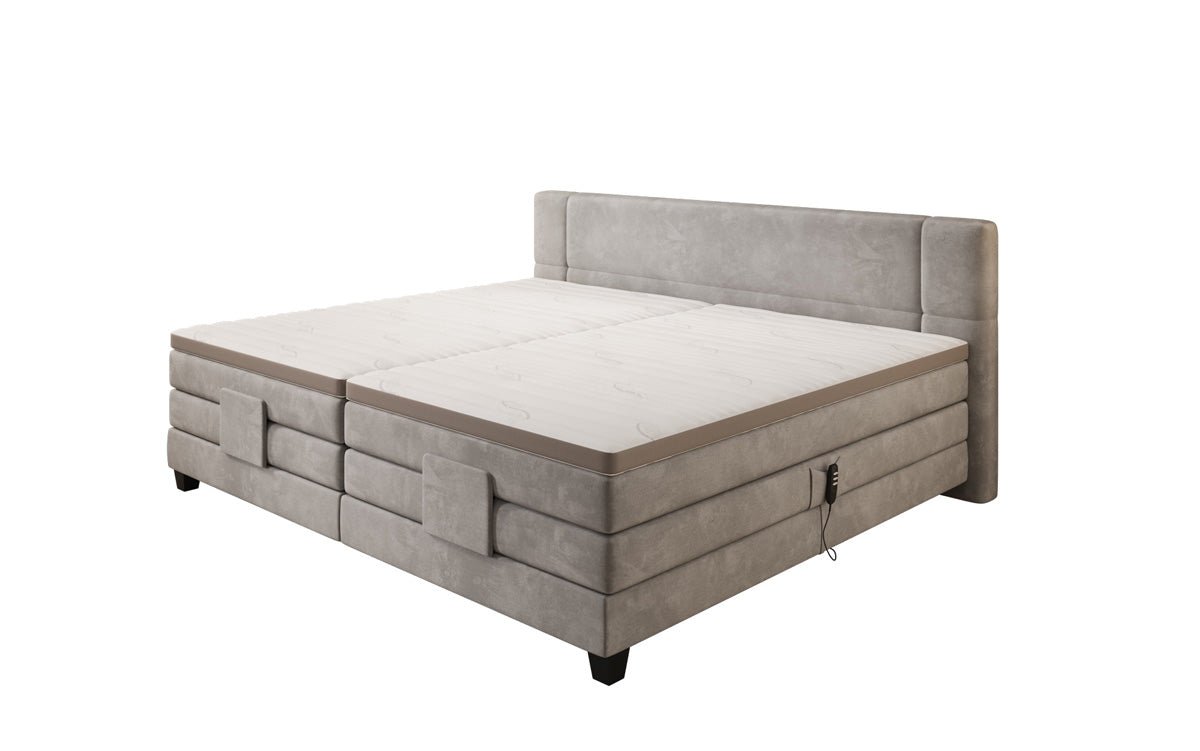 Famillje Boxspringbett Noela 220/240x200 elektresch justéierbar a Samt
