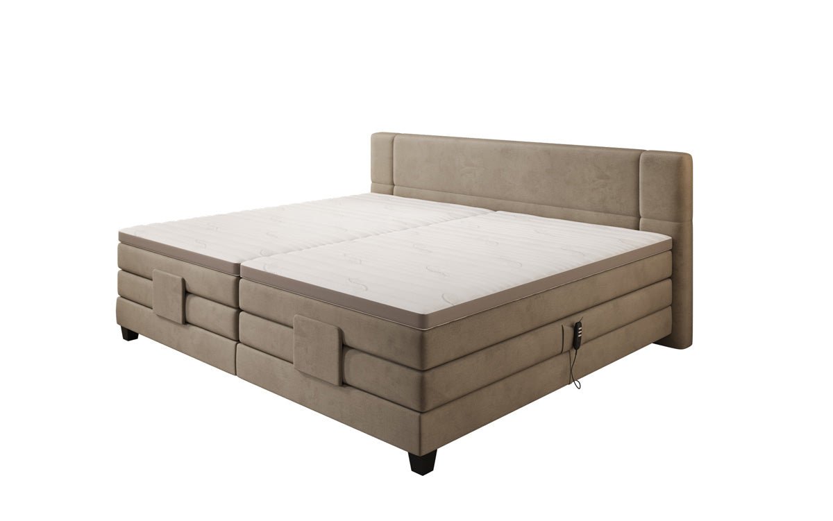Famillje Boxspringbett Noela 220/240x200 elektresch justéierbar a Samt