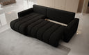 Designer-Ecksofa Giulio mat Schlof- a Klappfunktioun a Bouclé