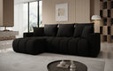 Designer-Ecksofa Giulio mat Schlof- a Klappfunktioun a Bouclé