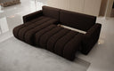 Designer-Ecksofa Giulio mat Schlof- a Klappfunktioun a Bouclé