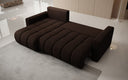 Designer-Ecksofa Giulio mat Schlof- a Klappfunktioun a Bouclé