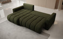 Designer-Ecksofa Giulio mat Schlof- a Klappfunktioun a Bouclé