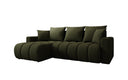 Designer-Ecksofa Giulio mat Schlof- a Klappfunktioun a Bouclé