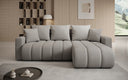Designer-Ecksofa Giulio mat Schlof- a Klappfunktioun a Bouclé