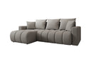 Designer-Ecksofa Giulio mat Schlof- a Klappfunktioun a Bouclé