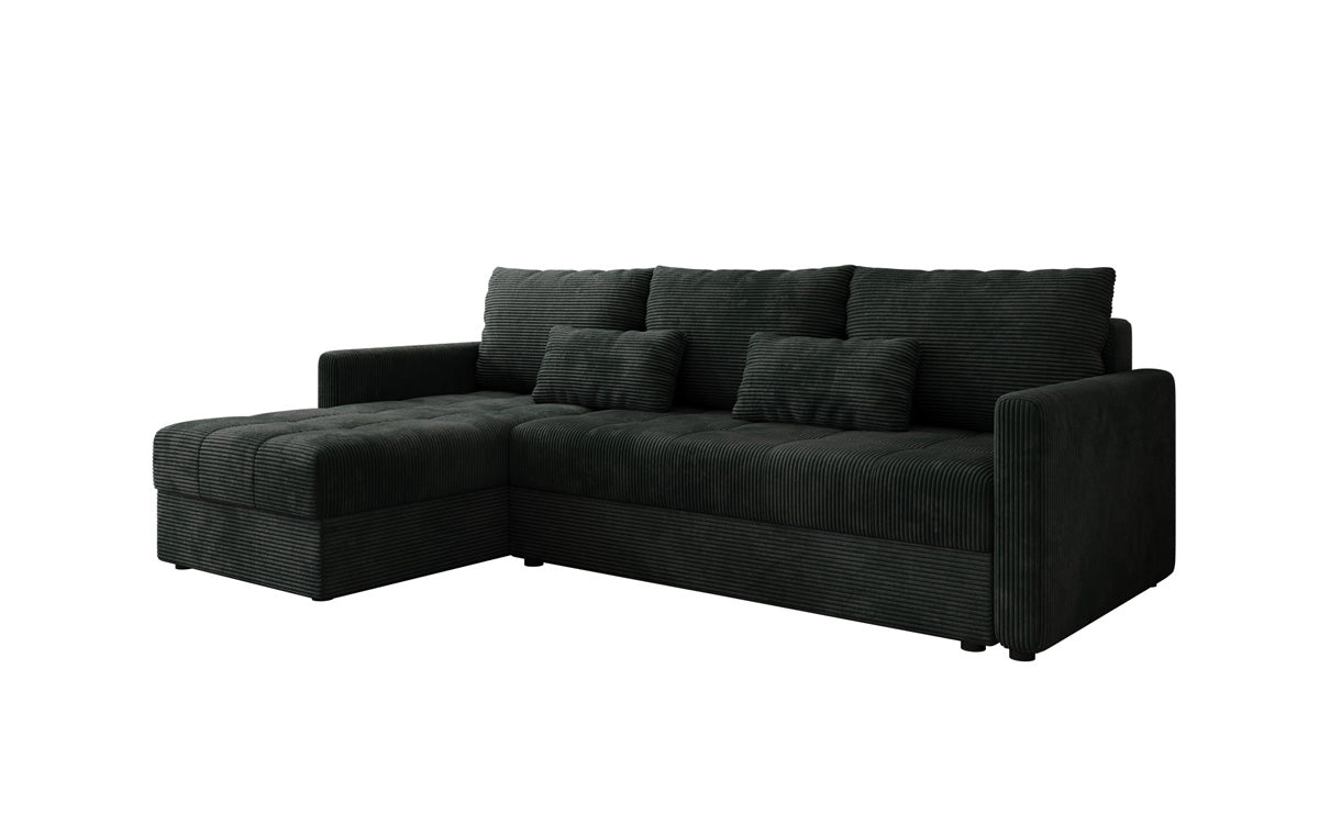 Designersofas Roma aus Cord mat Schloof- a Klappfunktioun