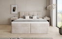 Boxspringbett Cozy II a Cord mat Stauraum