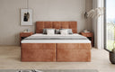 Boxspringbett Cozy II a Cord mat Stauraum
