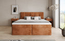 Boxspringbett Cozy II a Cord mat Stauraum