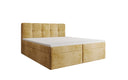 Boxspringbett Cozy II a Cord mat Stauraum