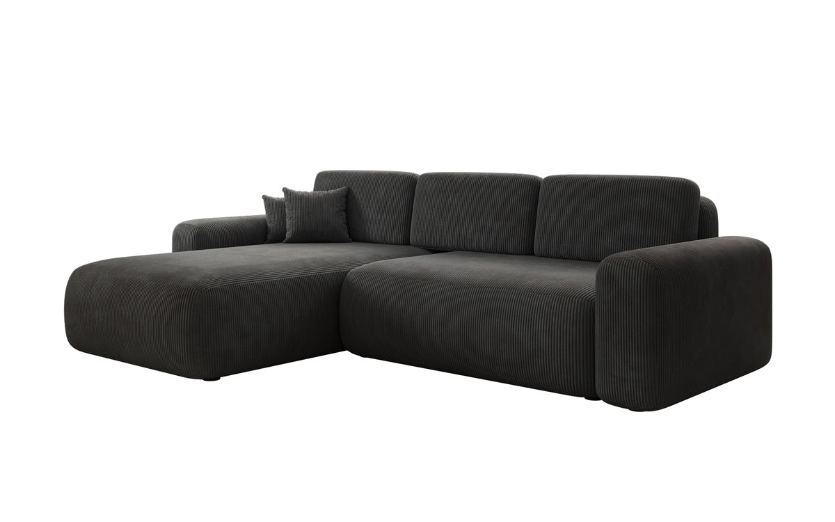 Designer Sofa Lola mit Schlaf- und Klappfunktion in Cord