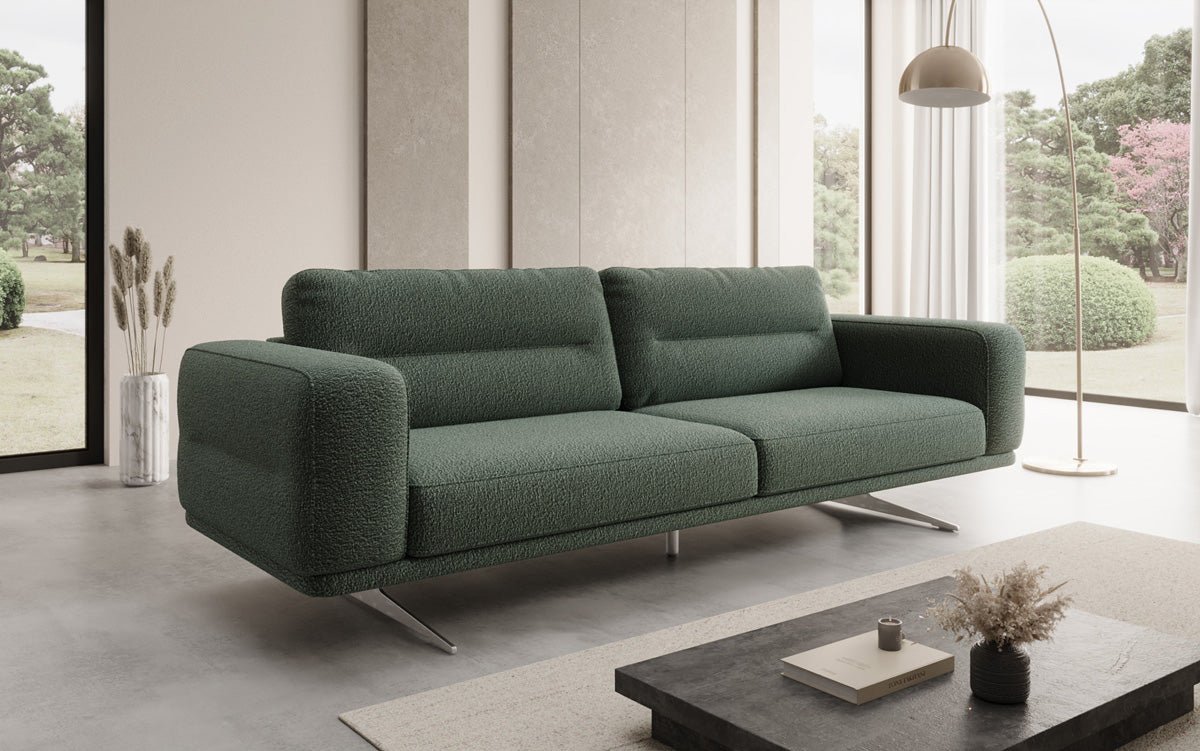 Designer-Sofa Torino 3-Sëtzer a Bouclé
