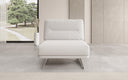 Torino Designer Armless Sofa Chair in Bouclé