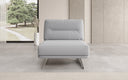 Torino Designer Armless Sofa Chair in Bouclé