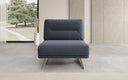 Torino Designer Armless Sofa Chair in Bouclé