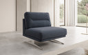 Torino Designer Armless Sofa Chair in Bouclé