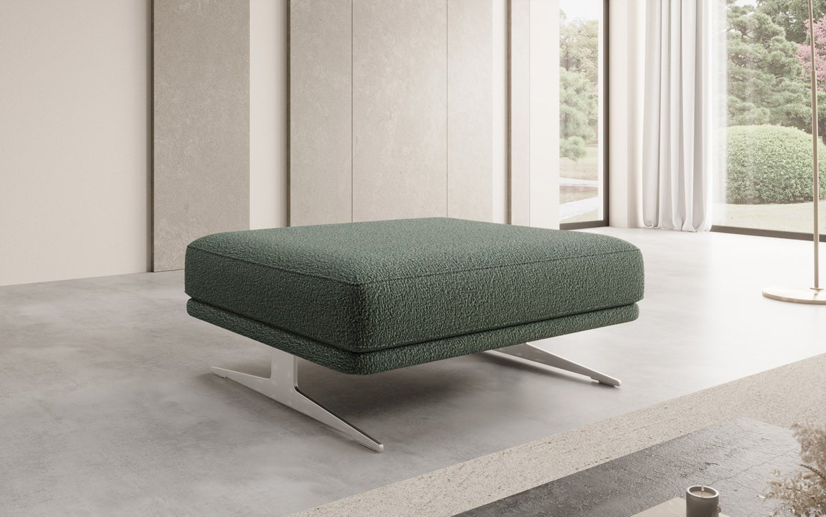 Tabouret d’appoint Torino en Bouclé