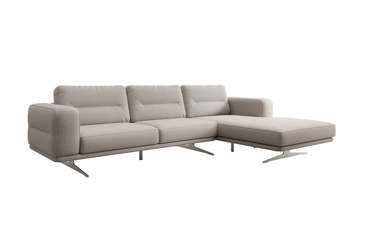 Canapé d’angle design Torino en Bouclé