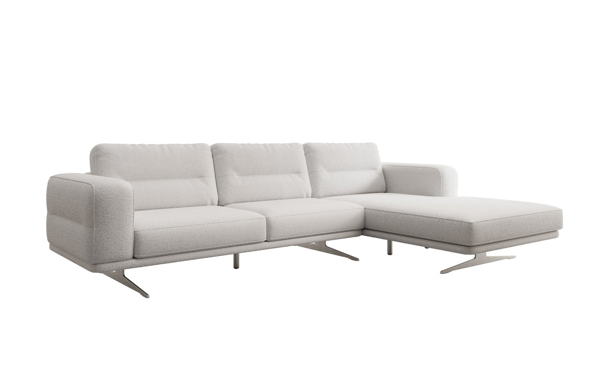 Canapé d’angle design Torino en Bouclé