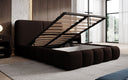 Designer-Polsterbett Lolita a Bouclé mat Stauraum