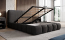Designer-Polsterbett Lolita a Bouclé mat Stauraum