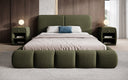 Designer-Polsterbett Lolita a Bouclé mat Stauraum