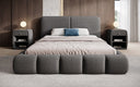 Designer-Polsterbett Lolita a Bouclé mat Stauraum