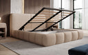 Designer-Polsterbett Lolita a Bouclé mat Stauraum