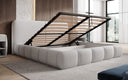 Designer-Polsterbett Lolita a Bouclé mat Stauraum