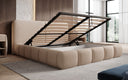 Designer-Polsterbett Lolita a Bouclé mat Stauraum
