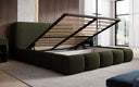 Designer-Polsterbett Lolita a Bouclé mat Stauraum
