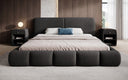 Designer-Polsterbett Lolita a Bouclé mat Stauraum