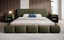 Designer-Polsterbett Lolita a Bouclé mat Stauraum