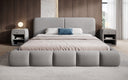 Designer-Polsterbett Lolita a Bouclé mat Stauraum