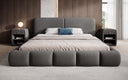 Designer-Polsterbett Lolita a Bouclé mat Stauraum
