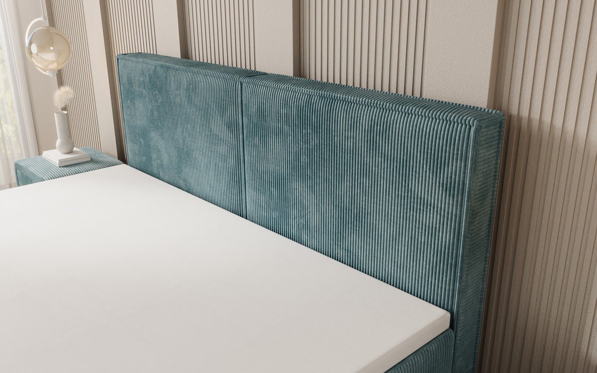 Boxspringbett Elara mit Schwebeoptik in Cord