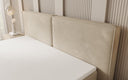 Lit boxspring Ophelia à effet flottant en Velours