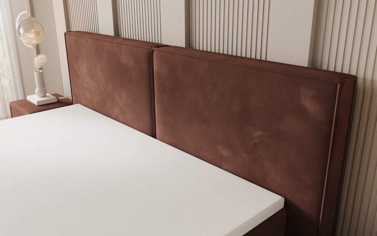 Ophelia Box Spring Bed with Floating Effect in Velvet