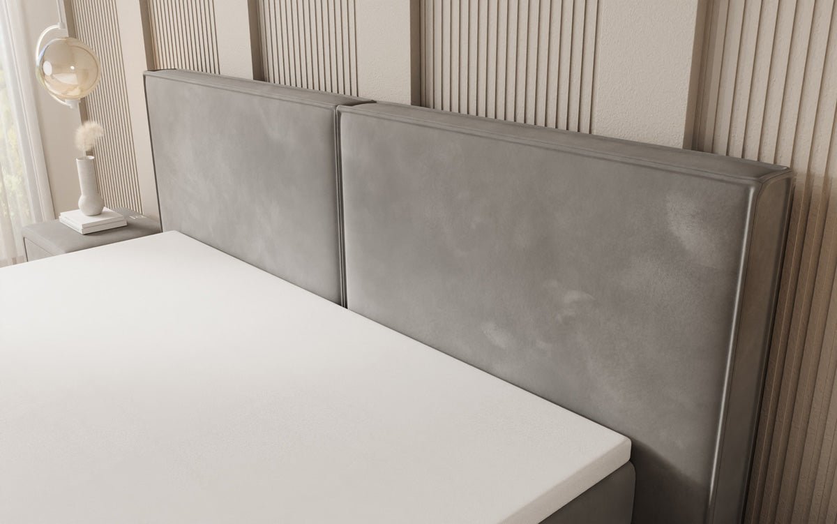 Ophelia Box Spring Bed with Floating Effect in Velvet