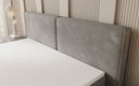 Lit boxspring Ophelia à effet flottant en Velours