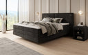 Lit boxspring Ophelia à effet flottant en Velours