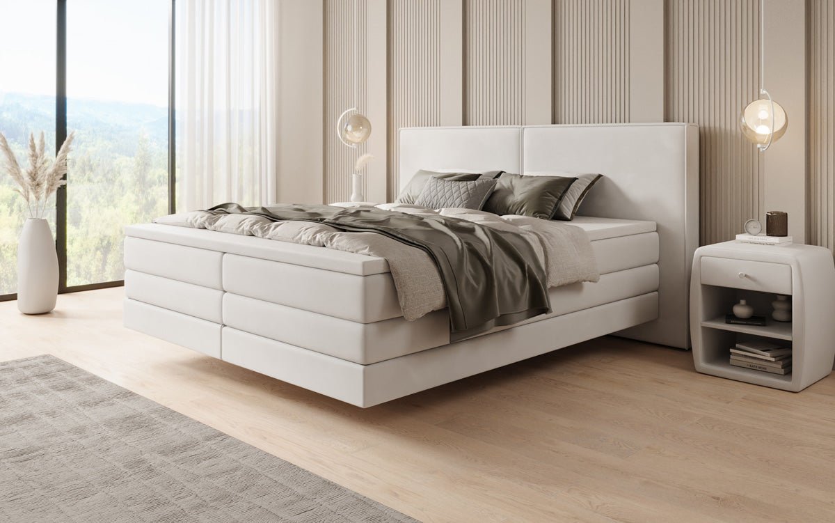 Ophelia Box Spring Bed with Floating Effect in Velvet