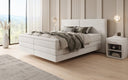 Lit boxspring Ophelia à effet flottant en Velours