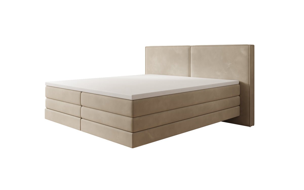 Ophelia Box Spring Bed with Floating Effect in Velvet