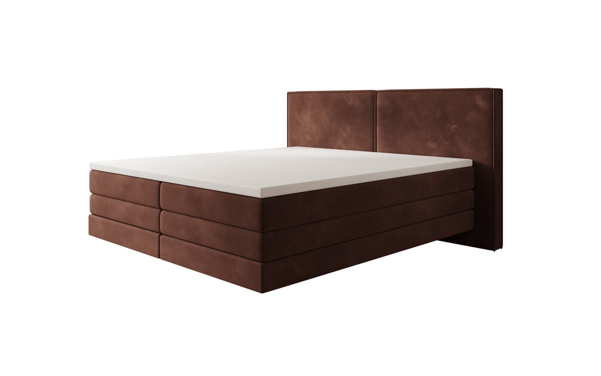 Ophelia Box Spring Bed with Floating Effect in Velvet